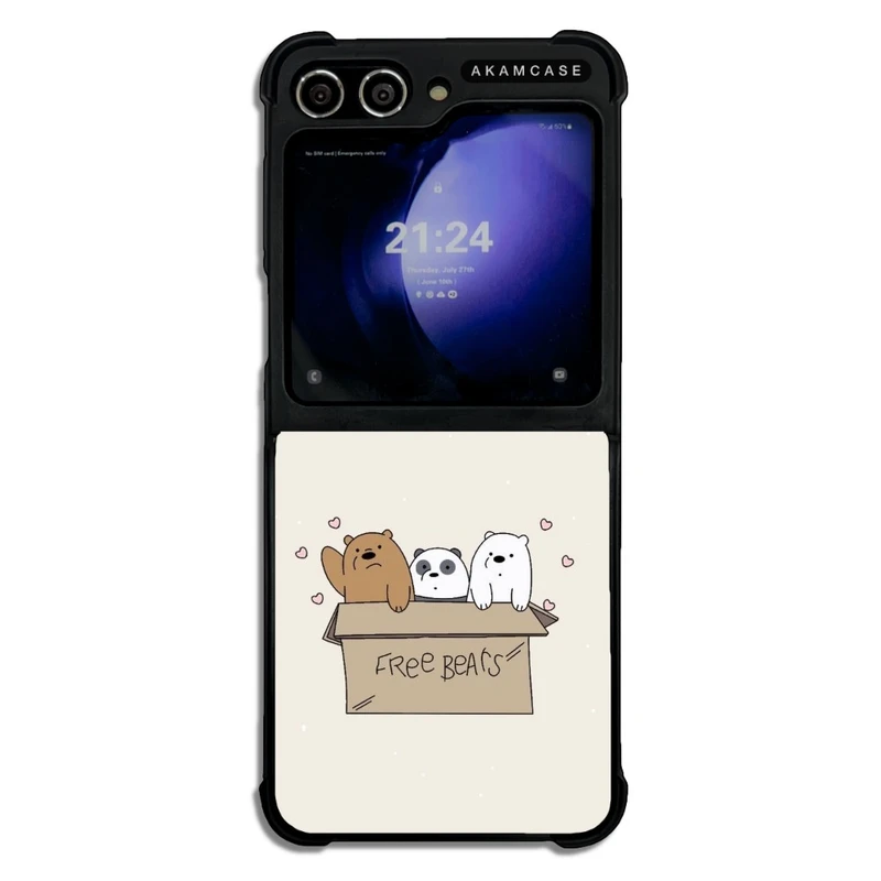 کاور آکام مدل AMCWSGZFLIP5-BARE BEAR8 مناسب برای گوشی موبایل سامسونگ Galaxy Z Flip 5
