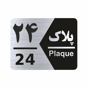 تابلو راهنما طرح شماره پلاک مدل NS1724