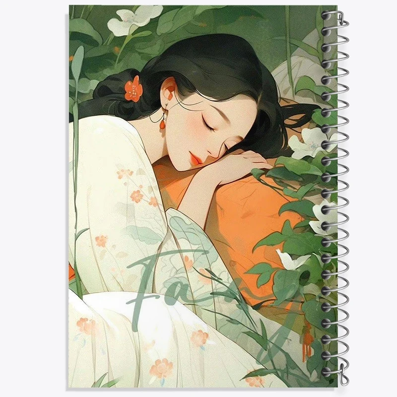 دفتر نقاشی 50 برگ خندالو طرح دختر ژاپنی کد F1820