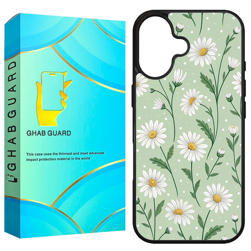 کاور قاب گارد طرح بابونه مدل G16PL مناسب برای گوشی موبایل اپل iPhone 16 Plus