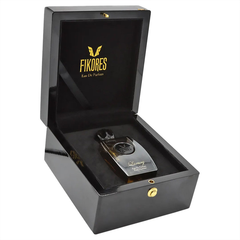 ادو پرفیوم مردانه فیکورس مدل Luxury Black حجم 80 میلی لیتر