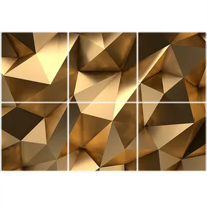 تایل سقفی طرح پارامتریک سه بعدی کد 3D 1355-6 سایز 60x60 سانتی متر مجموعه 6 عددی