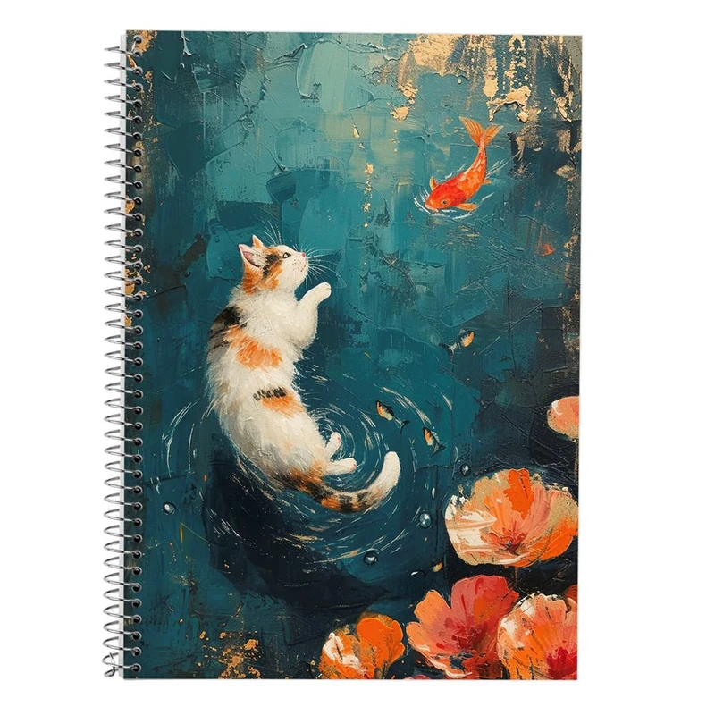 دفتر لغت 50 برگ مدوپد طرح سگ و گربه کد DF17365