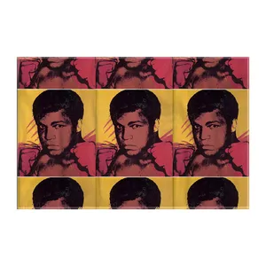 کاغذ کادو ترمه طراحان ایده مدل محمدعلی کلی از وارهول کد art0861 سایز 57x37 سانتی متر