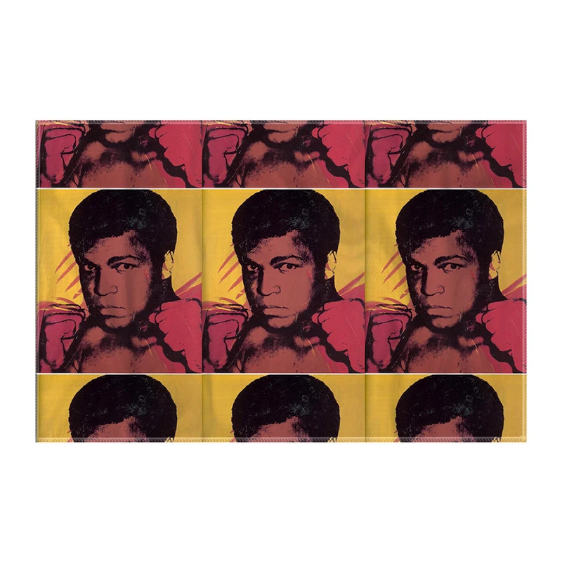 کاغذ کادو ترمه طراحان ایده مدل محمدعلی کلی از وارهول کد art0861 سایز 57x37 سانتی متر