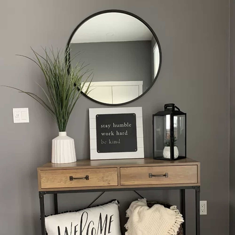 آینه مدل گرد طرح ظریف کد F-60