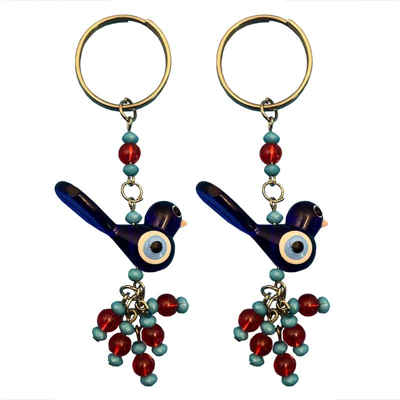 جاکلیدی مدل چشم نظر طرح گنجشک کد 07 بسته 2 عددی