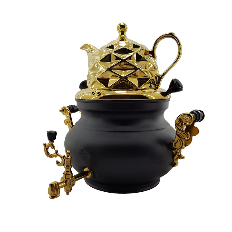 سماور گازی مدل عروس کد G301 ظرفیت 6 لیتر