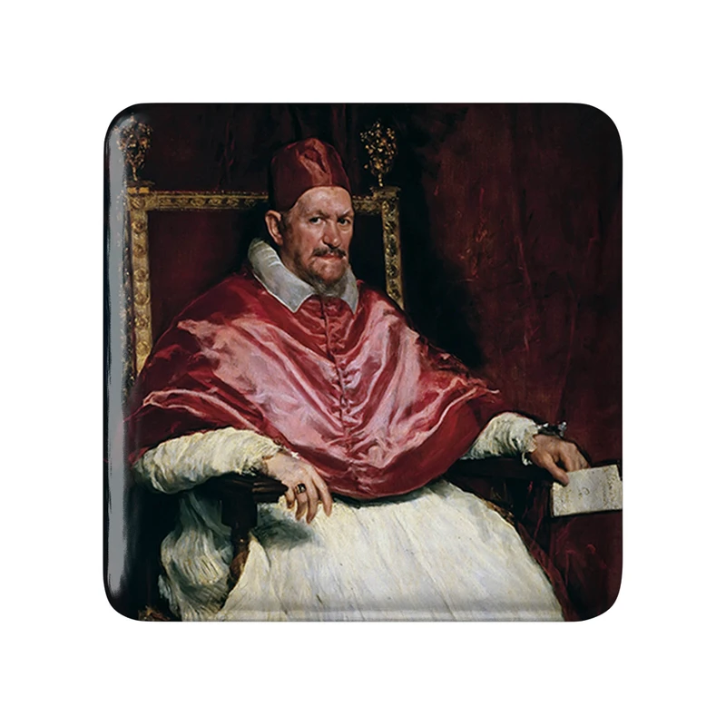 مگنت خندالو طرح پرتره پاپ دیه گو ولاسکس مدل مربعی کد 36842