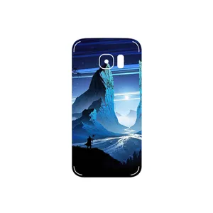 MAHOOT Blue Mountains Digital Art Cover Sticker for Samsung Galaxy S7