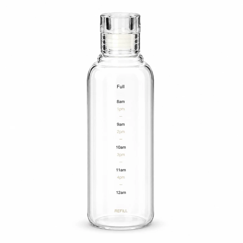 بطری آب مدل تایمر دار گنجایش 0.5 لیتر