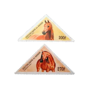 تمبر یادگاری مدل اسب کد bc-1646 مجموعه 2 عددی