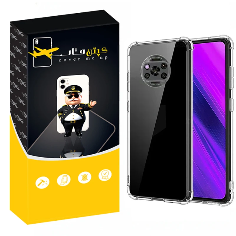 کاور کپتن قاب مدل Crystal مناسب برای گوشی موبایل شیائومی Poco X3 / Poco X3 Pro / Poco X3 NFC