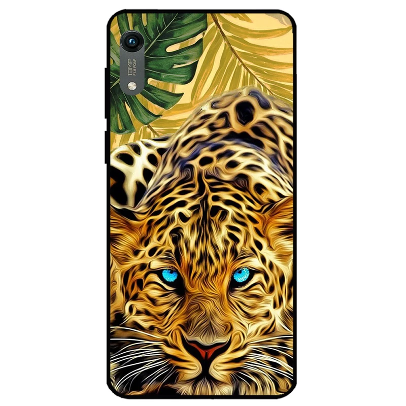 کاور مگافون طرح پلنگ مدل 7455 مناسب برای گوشی موبایل آنر Play 8A        