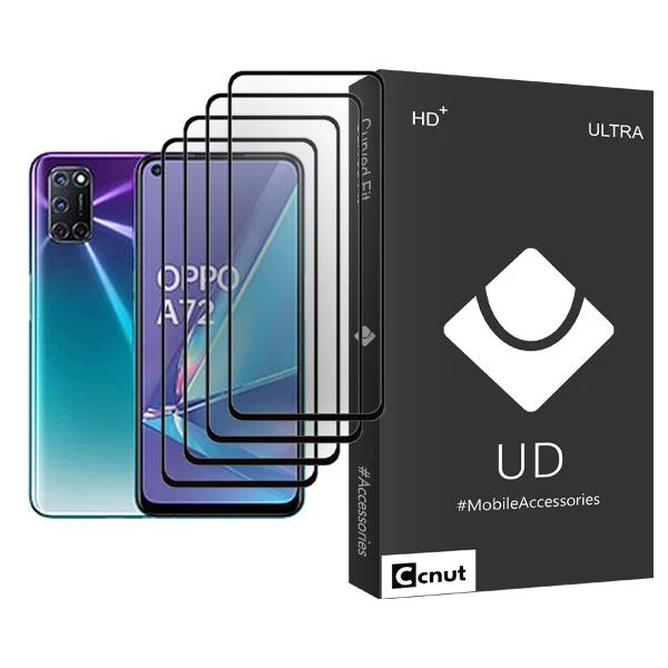 محافظ صفحه نمایش کوکونات مدل UDB Ultra MIX004 مناسب برای گوشی موبایل اوپو A72 بسته چهار عددی