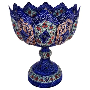 شکلات خوری میناکاری طرح گل پایه دار کد MRK4