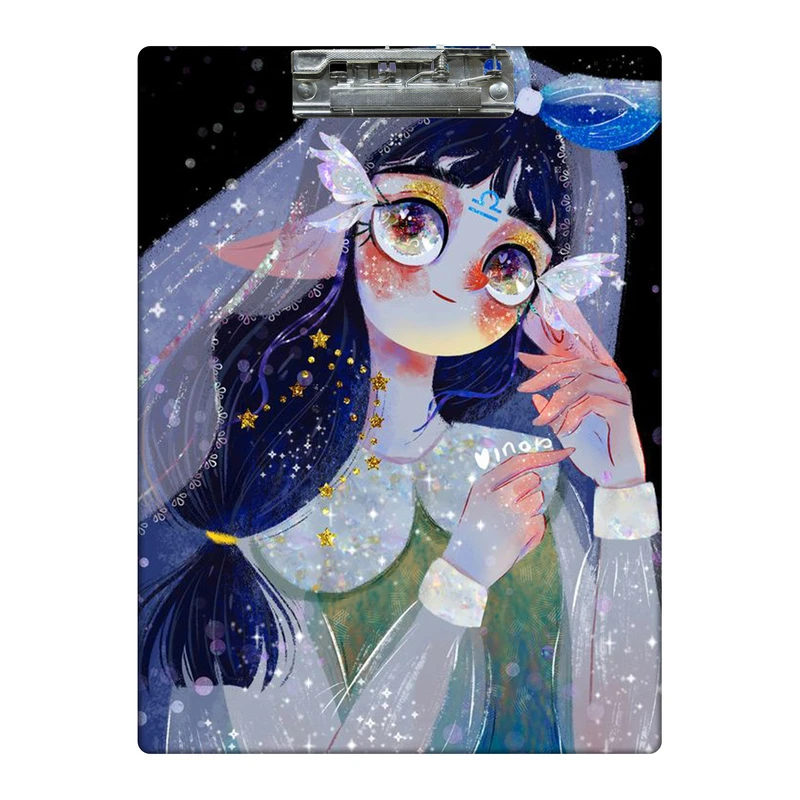 تخته شاسی طرح دختر چشم پروانه ای کد 7142760 سایز A4