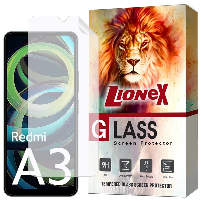 محافظ صفحه نمایش لایونکس مدل LNMF مناسب برای گوشی موبایل شیائومی Redmi A3