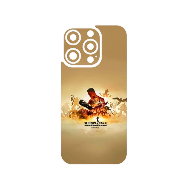 برچسب پوششی ماهوت مدل Serious Sam Game Series مناسب برای گوشی موبایل اپل iPhone 15 Pro