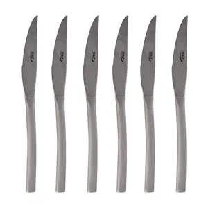 کارد استیک ناب استیل مدل فلورانس سندبلاست مجموعه 6 عددی