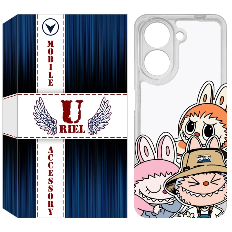 کاور یوریل مدل Clear کد 145 طرح لبوبو Labubu مناسب برای گوشی موبایل شیائومی Redmi A5 4G / Poco C71