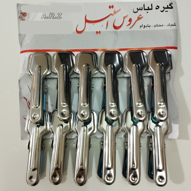 گیره لباس عروس مدل مهتاب بسته 12 عددی