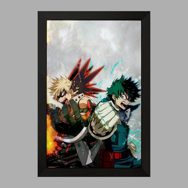 تابلو خندالو مدل میدوریا و باکوگو انیمه آکادمی قهرمان من  کد 16163