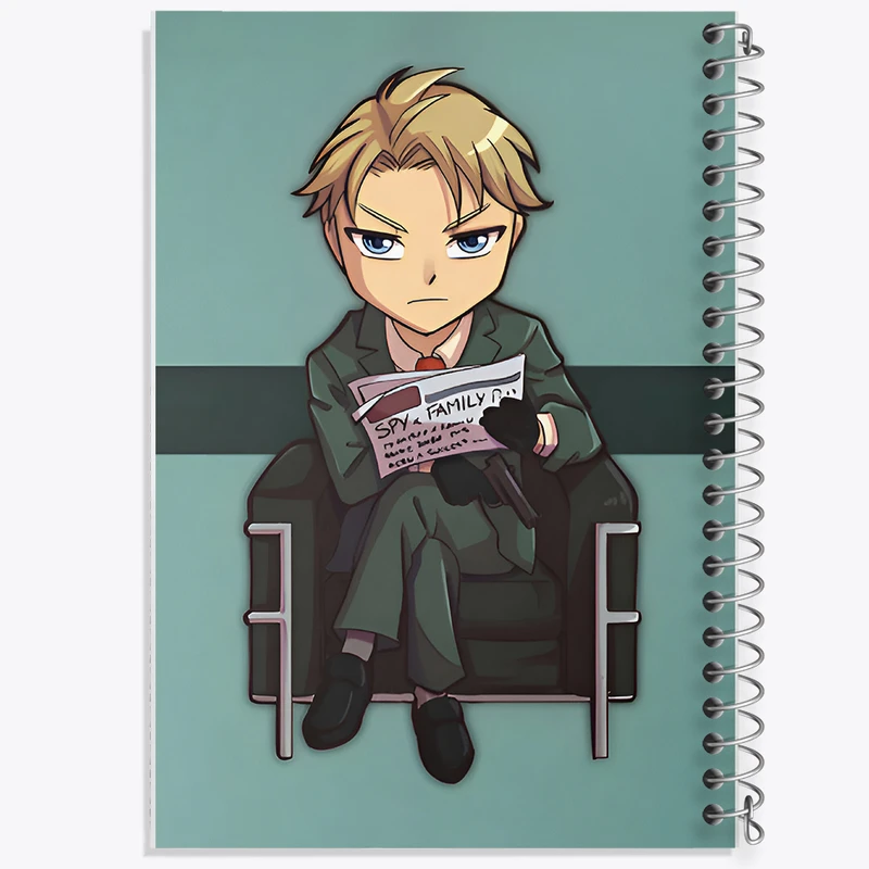 دفتر مشق 100 برگ خندالو طرح لوید فورگر انیمه اسپای ایکس کد N4283