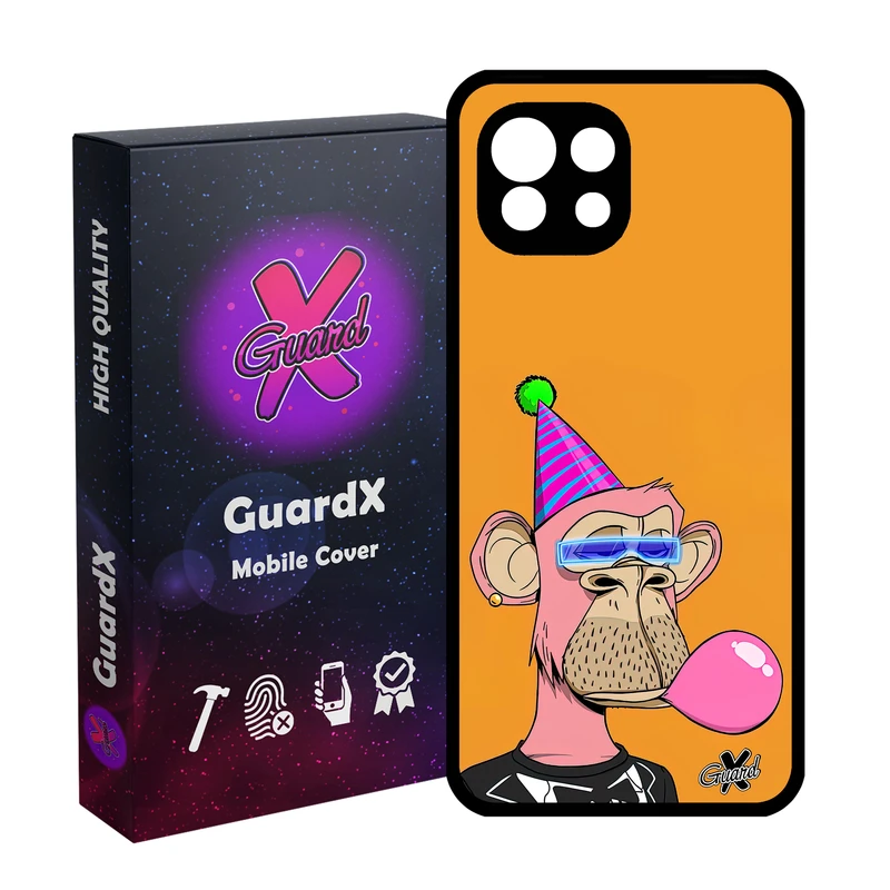 کاور گارد ایکس طرح میمون مدل Glass10433 مناسب برای گوشی موبایل شیائومی  MI 11 Lite