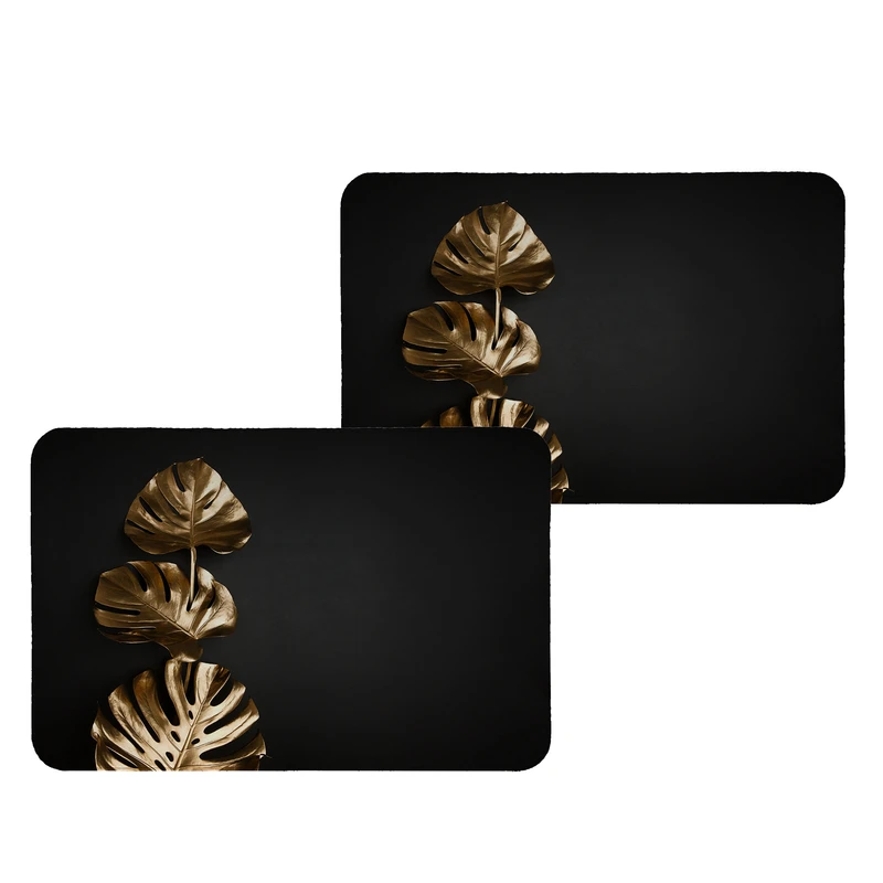 زیربشقابی طرح برگ کد 8929 بسته 2 عددی 