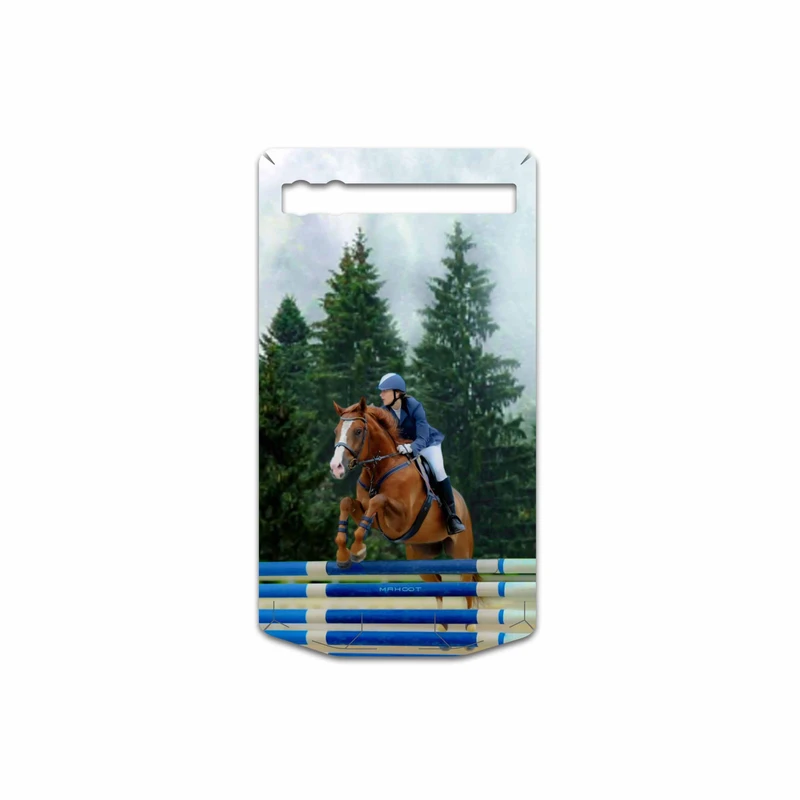 برچسب پوششی ماهوت مدل Equestrianism مناسب برای گوشی موبایل بلک بری P9983