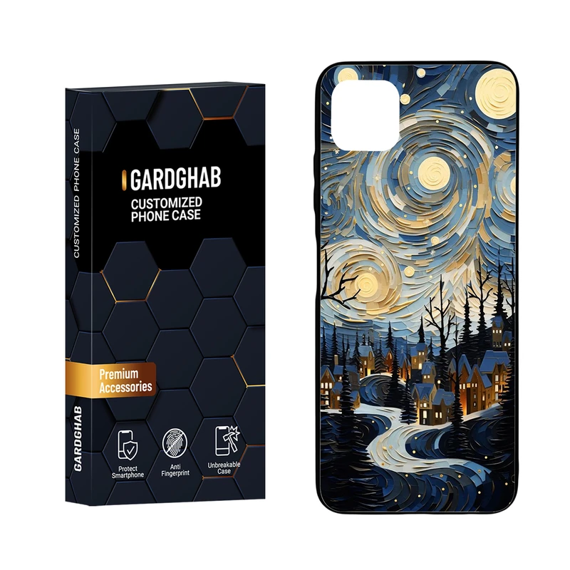 کاور گارد قاب مدل دور ژله ای هنری مناسب برای گوشی موبایل سامسونگ Galaxy A22 5G
