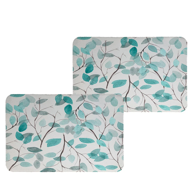 زیربشقابی طرح برگ کد 9074 بسته 2 عددی 