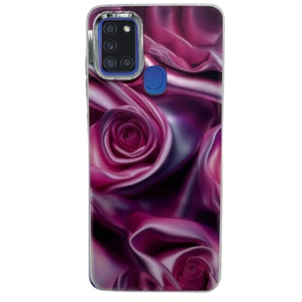 کاور کد 12طرح گل رز مناسب برای گوشی موبایل سامسونگ Galaxy A21S 