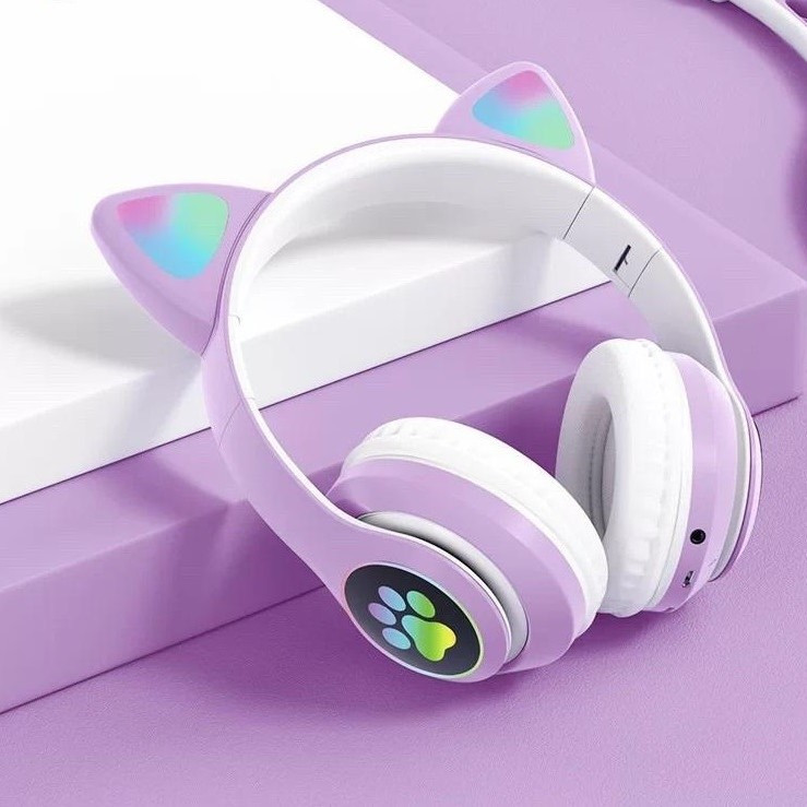 هدفون بلوتوثی طرح گربه ای مدل kt-46