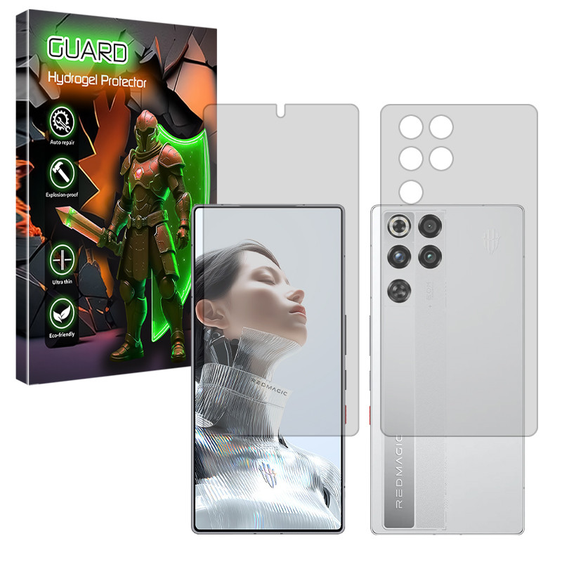 محافظ صفحه نمایش مات گارد مدل هیدروژلی مناسب برای گوشی موبایل زد تی ای nubia RedMagic 11 Pro (China) به همراه محافظ پشت گوشی