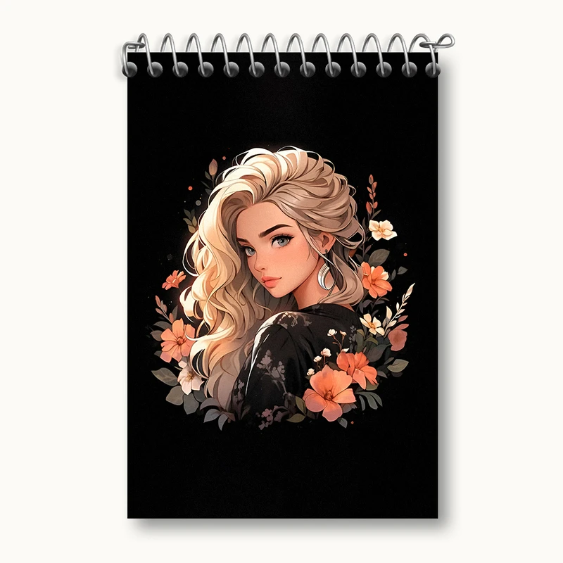 دفتر یادداشت 50 برگ خندالو طرح دخترانه کد N3826