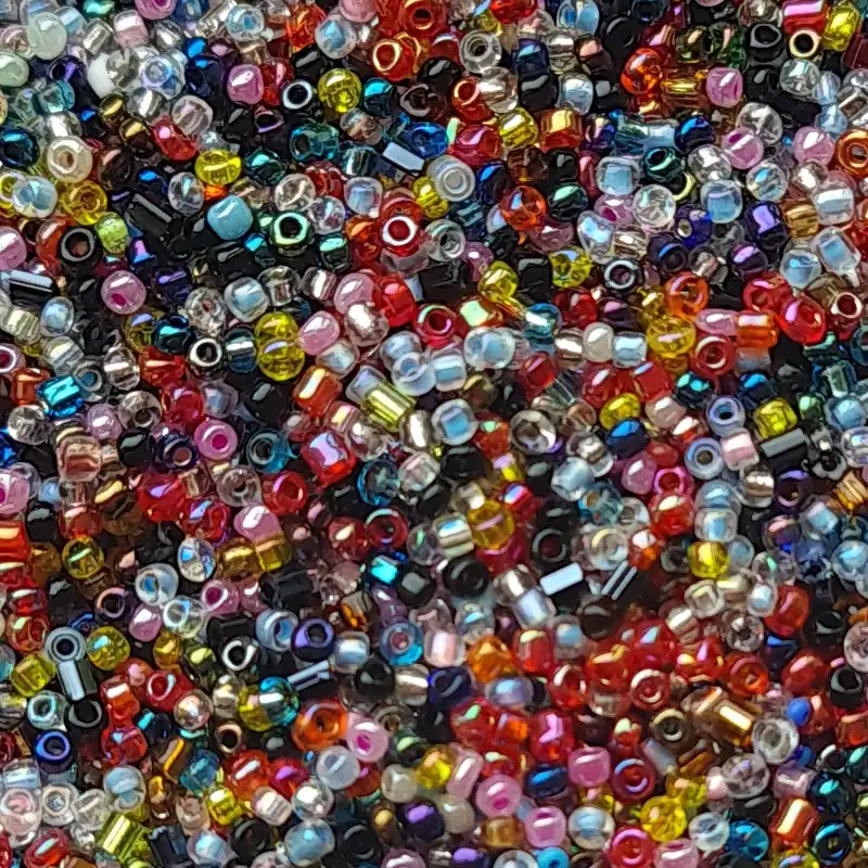 منجوق مدل الوان شیشه ای وزن 30 گرم