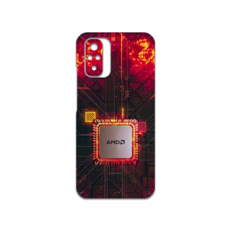 برچسب پوششی ماهوت مدل AMD-Brand مناسب برای گوشی موبایل شیائومی Redmi Note 10s