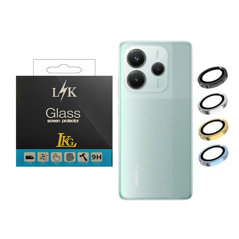 محافظ لنز دوربین ال کا جی مدل رینگی مناسب برای گوشی موبایل شیائومی Redmi Note14 5G