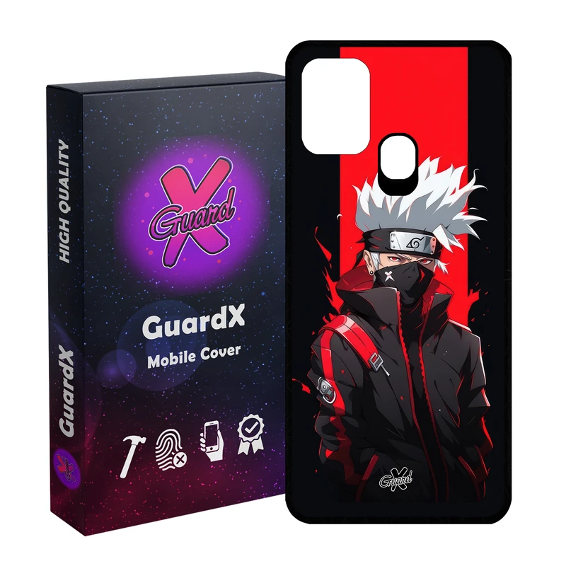 کاور گارد ایکس طرح کاکاشی انیمه مدل Glass10585 مناسب برای گوشی موبایل سامسونگ Galaxy M31 / M31 Prime / F41