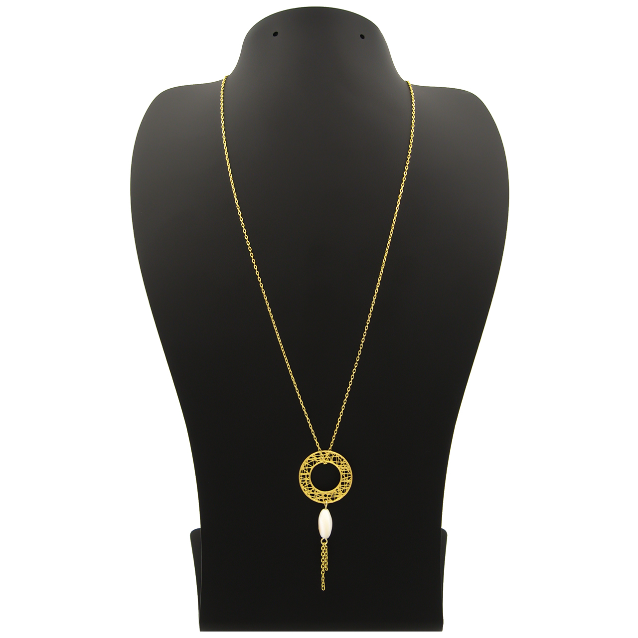 گردنبند طلا 18 عیار زنانه مانچو کد sfgs024