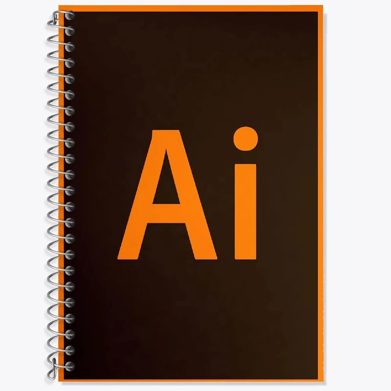 دفتر لغت 50 برگ خندالو مدل ایلوستریتور Illustrator کد 6202