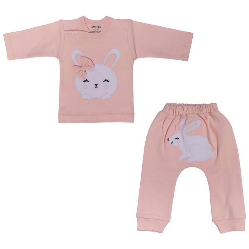ست بلوز و شلوار نوزادی آمورا مدل Bunny