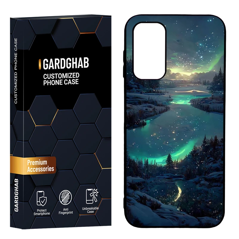 کاور گارد قاب مدل پشت گلس منظره و طبیعت مناسب برای گوشی موبایل سامسونگ Galaxy A14