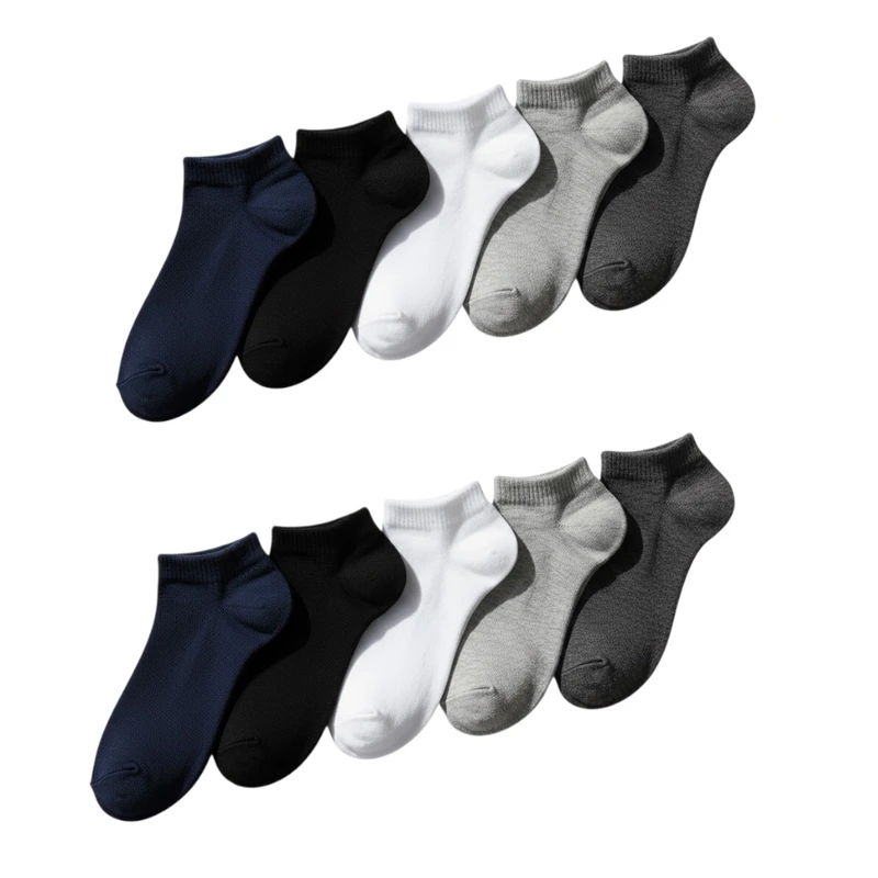 جوراب ساق کوتاه مردانه تاون لند مدل آنتی باکتریال کشی بسته 10 عددی