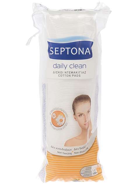 پد آرایشی سپتونا سری Daily Clean با عصاره بابونه بسته 70 عددی