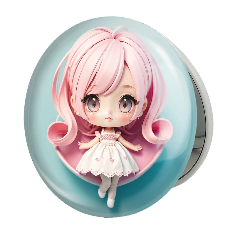 آینه جیبی خندالو طرح دخترانه (Girlish) مدل تاشو کد 36865