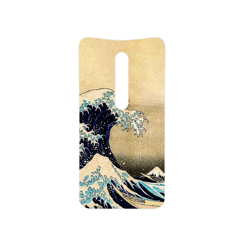 برچسب پوششی ماهوت مدل The Great Wave off Kanagawa of Hokusai مناسب برای گوشی موبایل موتورولا Moto X Style