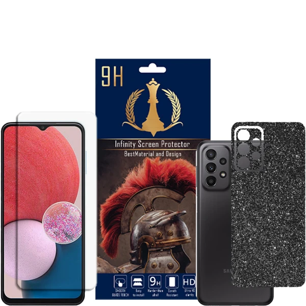  برچسب پوششی اینفینیتی مدل PRO MAX مناسب برای گوشی موبایل سامسونگ Galaxy A23 4G به همراه محافظ صفحه نمایش